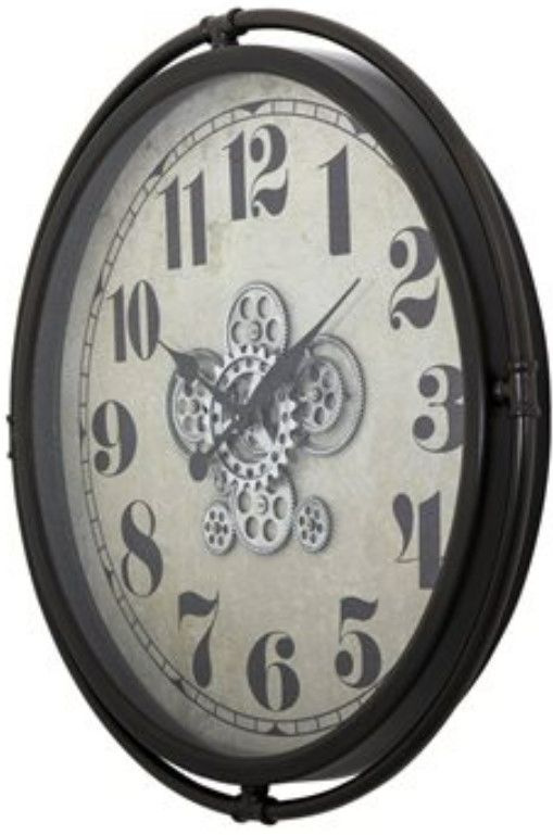 YHD Industrial Bronze Gear Clock-2