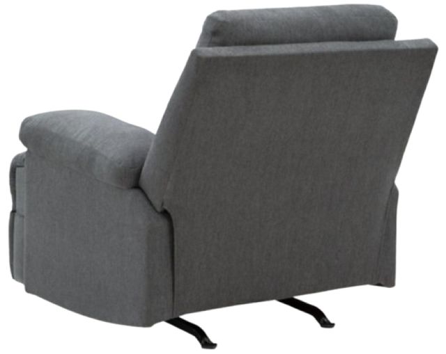 Signature Design by Ashley® Side-Swipe Charcoal Manual Rocker Recliner -3