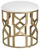 Uttermost® Trellis Crisp White Accent Stool-0