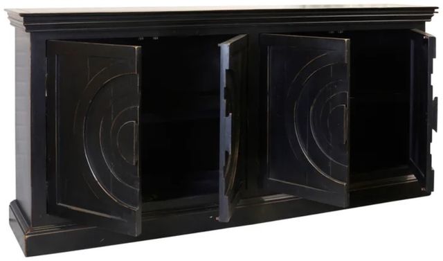 Stylecraft Ebony Black Sideboard-1