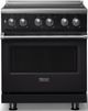 Viking® 5 Series 30" Onyx Pro Style Induction Range with Polished Chrome Trim-0