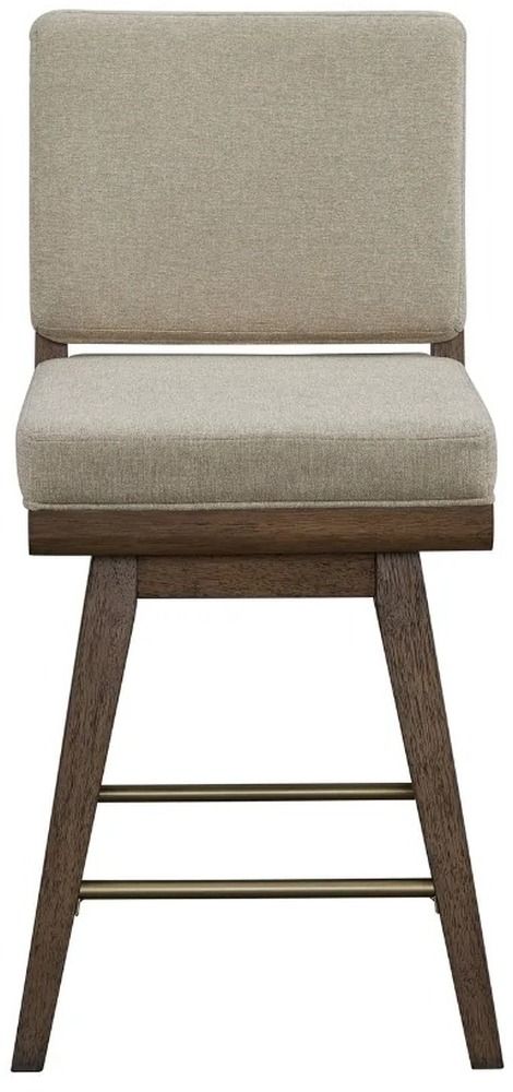 Bernards Elure Avenger Pumice/Latte Swivel Counter Stool-2