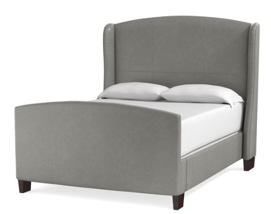 Bassett® Furniture Paris Custom Paris Gray Upholstered Arched Bed-1