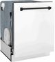 ZLINE Autograph Edition 24" White Matte Built In Dishwasher with Matte Black Handle-3