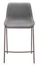 Zuo® Modern Magnus Slate Gray/Walnut Counter Stool-1