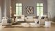 Drew & Jonathan Home Ivory Leather 6pc Reclining Sectional-2