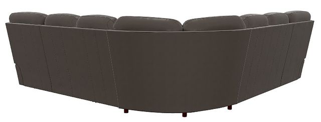La-Z-Boy® James 5-Piece Walnut Leather Manual Reclining Sectional-2