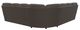 La-Z-Boy® James 5-Piece Walnut Leather Manual Reclining Sectional-2