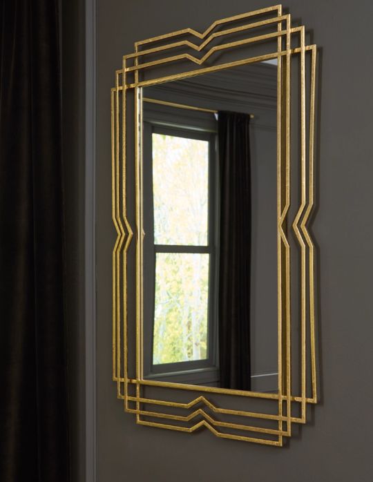 Signature Design by Ashley® Claybrook Gold Accent Mirror-5
