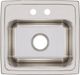 Elkay Lustertone® Classic Lustrous Satin 17" x 16" x 10-1/8" 2-Hole Single Bowl Drop-In Sink-1