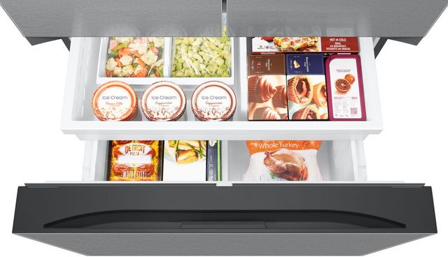 Samsung 36 in. 31 Cu. Ft. Fingerprint Resistant Stainless Steel Freestanding French Door Refrigerator-6