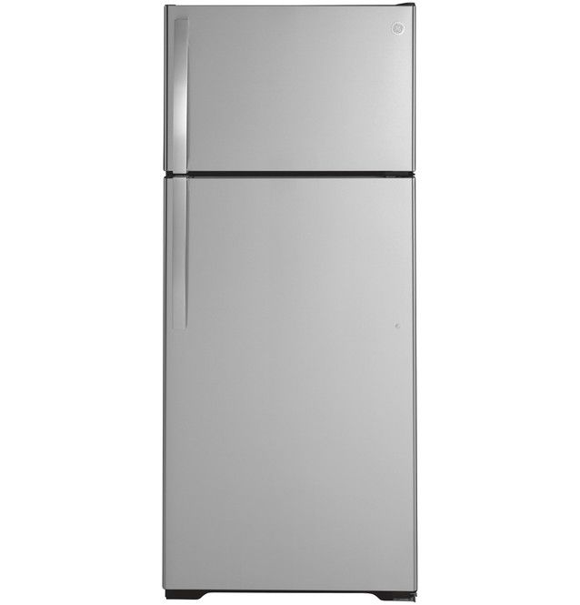 GE® 28" 17.5 Cu. Ft. Fingerprint Resistant Stainless Steel Freestanding Top-Freezer Refrigerator-0