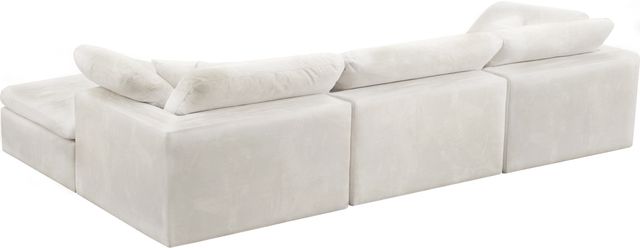 Meridian Furniture Cozy 4-Piece Cream 119" Modular Sectional-3