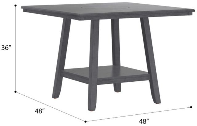 Emerald Home Seneca Gray Gathering Table-2