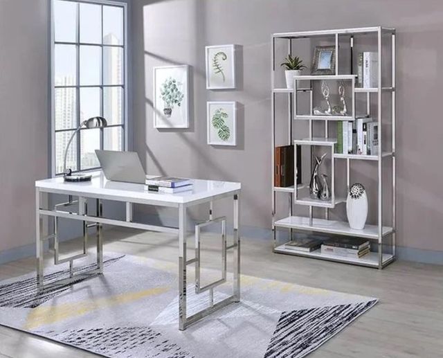 Steve Silver Co. Alize White Bookshelf-1