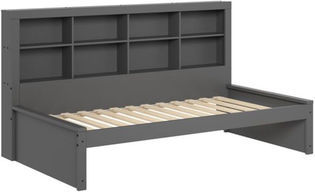 Donco Kids Dark Gray Youth Twin Bookcase Daybed-3