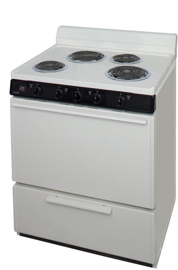 Premier 30" Biscuit Freestanding Electric Range-2