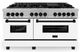 ZLINE Autograph Edition 60" Satin Stainless Steel Pro Style Dual Fuel Range with White Matte Door-0
