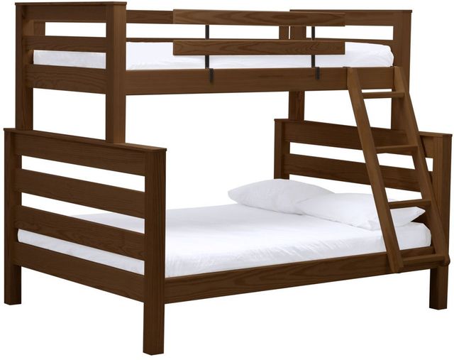 Crate Designs™ Furniture TimberFrame Brindle Twin XL/Queen Offset Bunk Bed-0