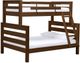 Crate Designs™ Furniture TimberFrame Brindle Twin XL/Queen Offset Bunk Bed-0
