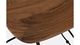 Jofran Inc. Nature's Edge Black/Chestnut Backless Stool -4