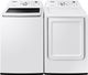 Samsung White Top Load Washer & Gas Dryer Laundry Pair-0