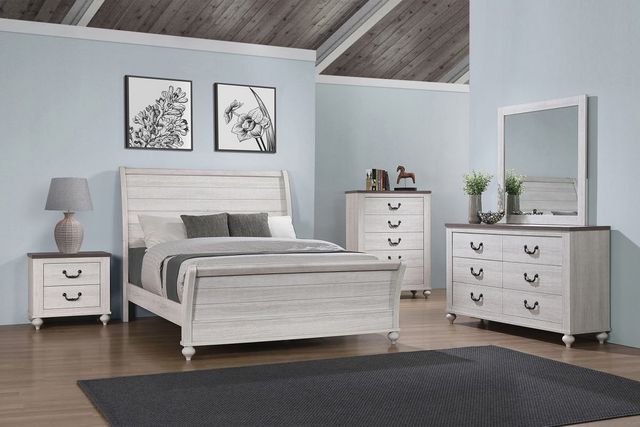 Coaster® Stillwood 4-Piece Vintage Linen Queen Bedroom Set-0