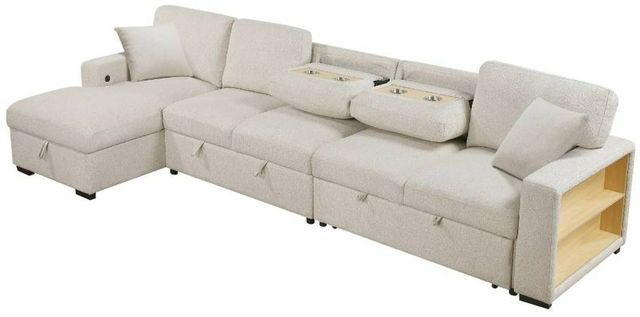 Homelegance® Pompano 3-Piece Beige Left-Arm Facing Sectional with Chaise-3