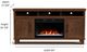 Legends Home Real Cozy Sonoma Whiskey 64" Fireplace Console-2