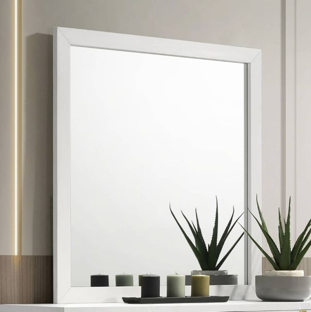 Coaster® Marceline White Rectangular Dresser Mirror-4