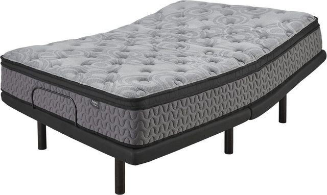 Sierra Sleep® by Ashley® Augusta2 Hybrid Firm Euro Pillow Top Queen Mattress in a Box-3