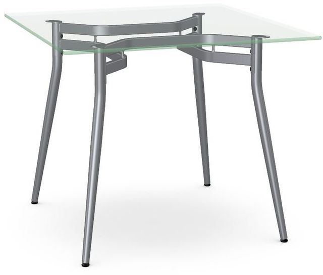 Amisco Customizable Alys 30" Glass Top Square Table-0
