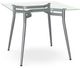 Amisco Customizable Alys 30" Glass Top Square Table-0