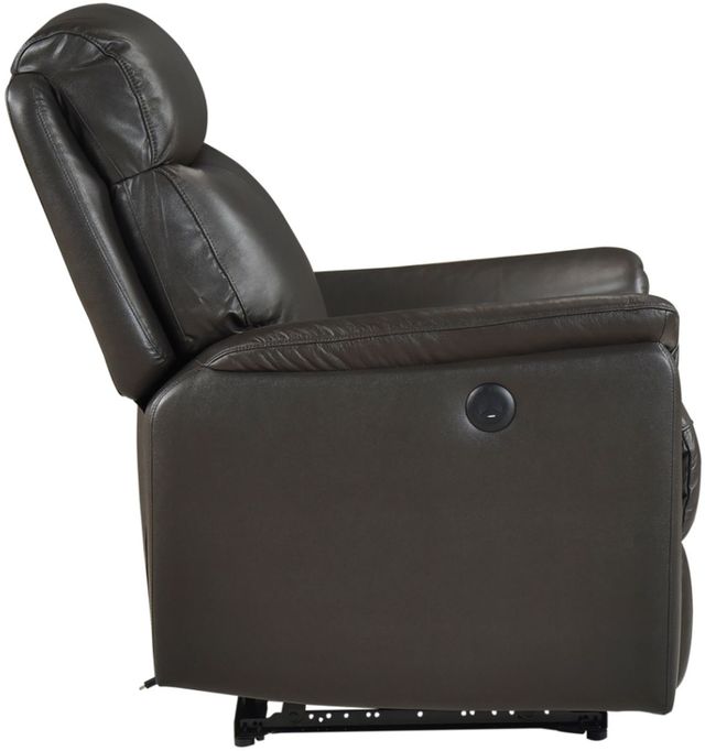 Mazin Furniture Leif Dark Brown Power Reclining Chair-4