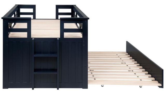 Coaster® Carlsbad Navy Blue Twin Captains Bed with Trundle-10