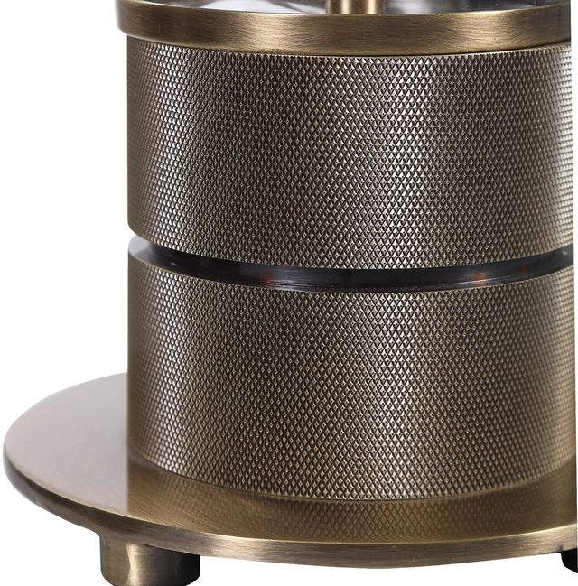 Uttermost® Anmer Antiqued Brass/Clear Table Lamp-3