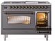 Ilve® Nostalgie II Series 48" Graphite Matte Pro Style Dual Fuel Range-4