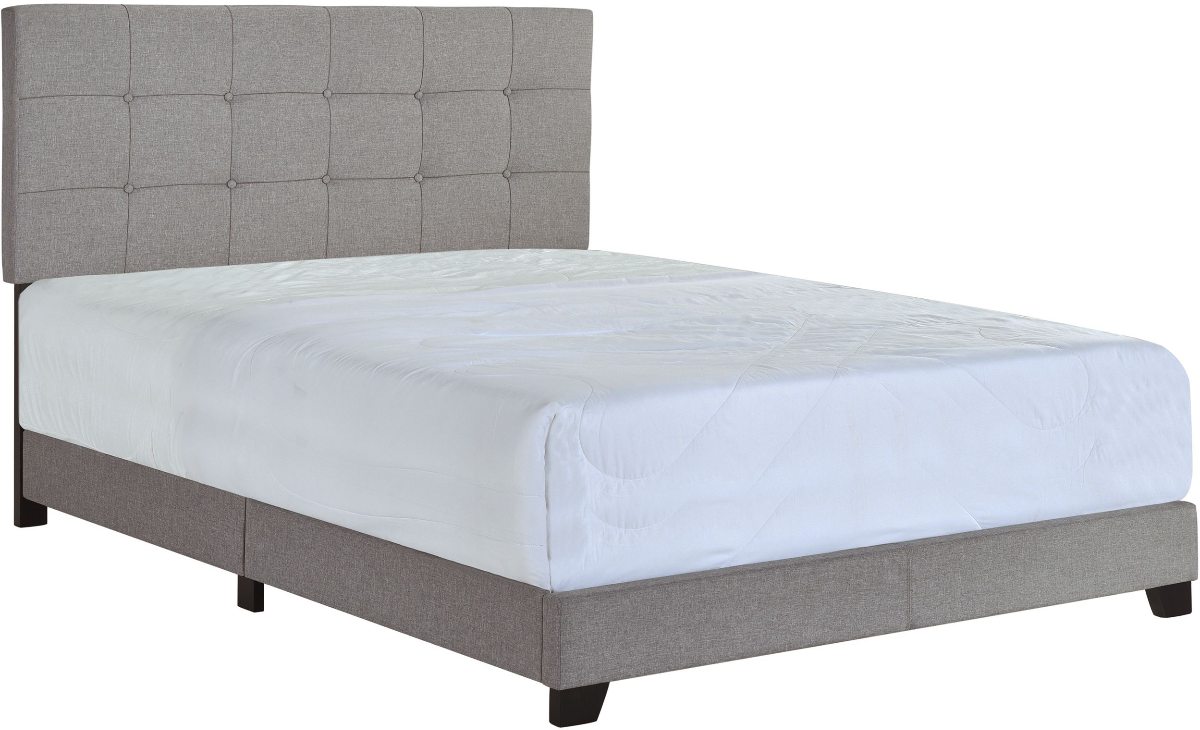 Crown Mark Eva 5111DV-K King Platform Bed - Dove Grey