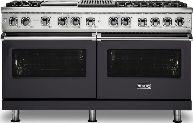 Viking® Professional 5 Series 60" Pro Style Dual Fuel Range-Graphite Gray-0