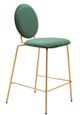 Zuo® Modern Odessa Gold/Green Counter Stool-3