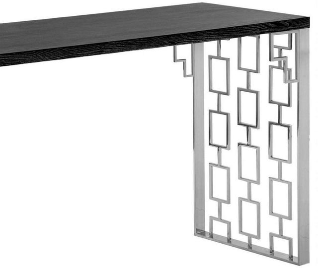 Armen Living Skyline Antique Gold Console Table-2
