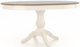 Canadel Customizable Weathered Gray Washed Wood Top Table with Canvas Pedestal -0