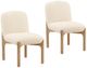 Dovetail Furniture Ember 2-Piece Cream Dining Chair Set-0