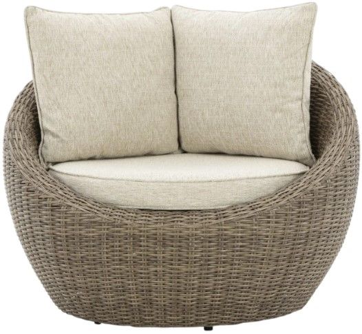 Signature Design by Ashley® Danson Beige Swivel Lounge with Cushion-1