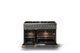 Viking® 5 Series 48" Damascus Gray Pro Style Dual Fuel (LP) Range with Brushed Brass Trim-1