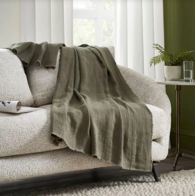 Renwil® Vernier Dark Green Throw Blanket-3