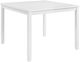 Elements International Kona White Square Counter Table-0