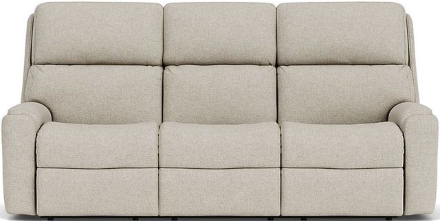 Flexsteel® Rio Silver Driftwood Power Reclining Sofa with Power Headrests-0