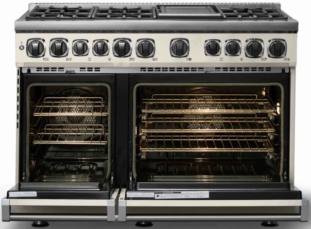 Viking® 7 Series 48" Pure White Pro Style Dual Fuel Range-1