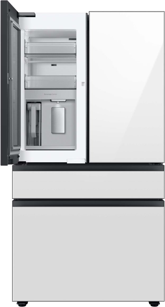 Samsung Bespoke 36 In. 28.8 Cu. Ft. White Glass French Door Refrigerator-2
